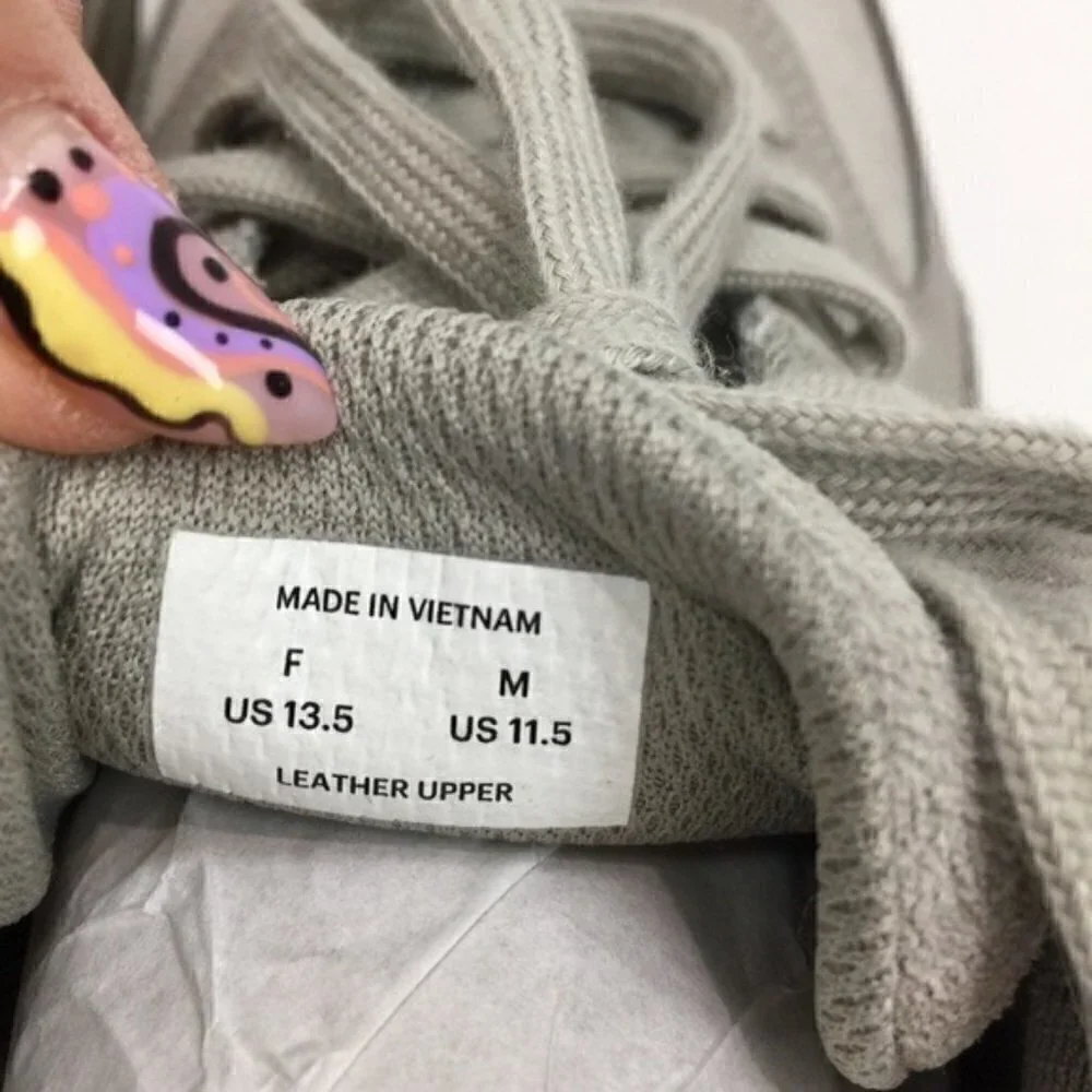 Everlane The Trainer Grey Sneakers Size 13.5 Female 11.5 Male